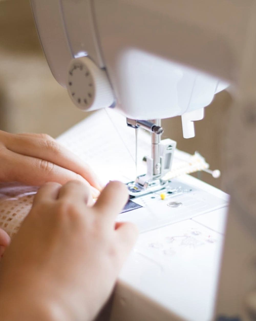 Detail of fabric and stitching, representing PAEGE's considered approach to craft