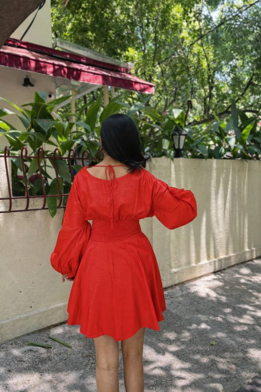 Scarlet — Red Mini Dress