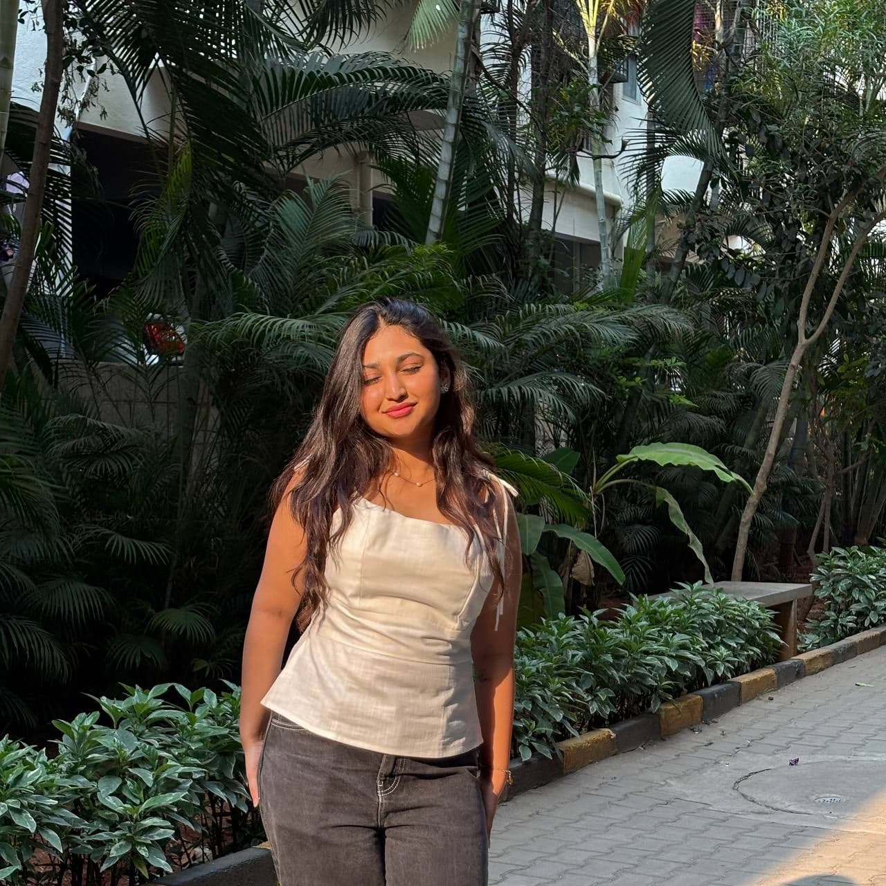 Softwave — Ivory Tie-Shoulder Top