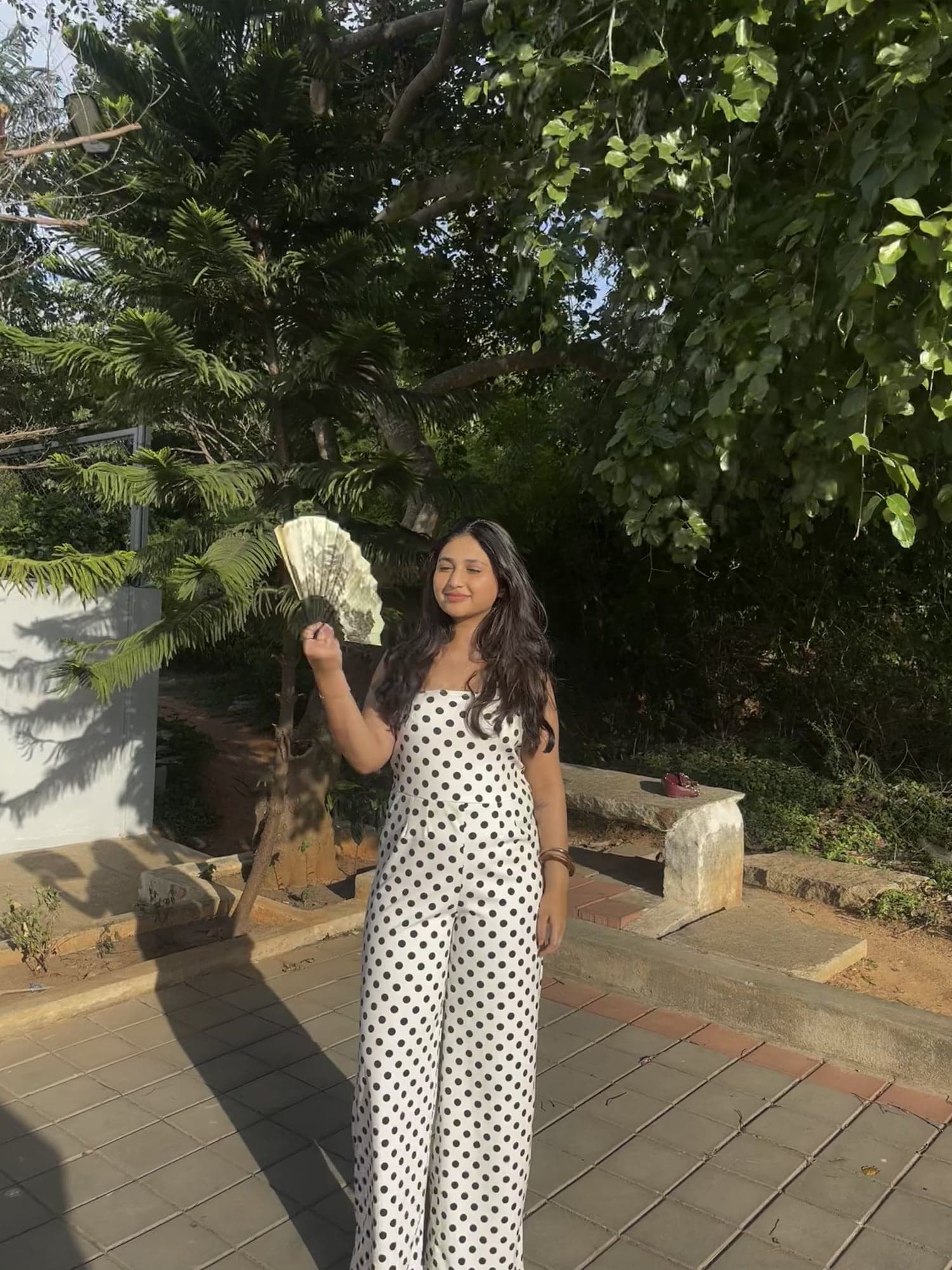 Margot — White & Black Wide-Leg Jumpsuit